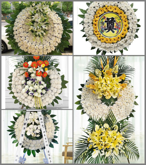 山西晋中祁县古县镇下闫灿村花圈速递